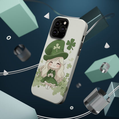 Sweet Clover Girl in Green - Magnetic Tough Phone Case