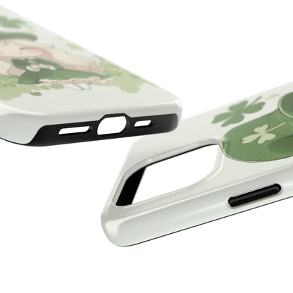Sweet Clover Girl in Green - Tough Phone Case