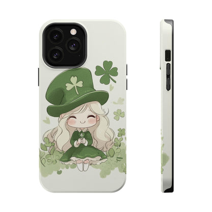 Sweet Clover Girl in Green - Magnetic Tough Phone Case
