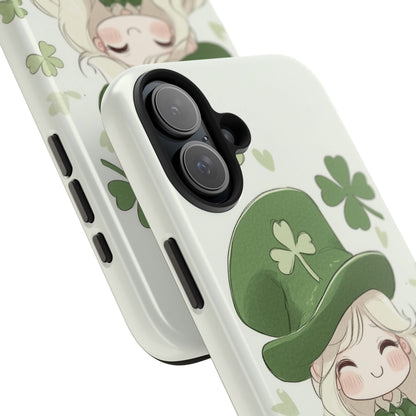 Sweet Clover Girl in Green - Tough Phone Case