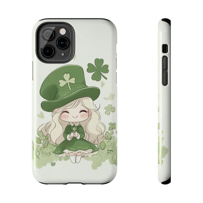 Sweet Clover Girl in Green - Tough Phone Case