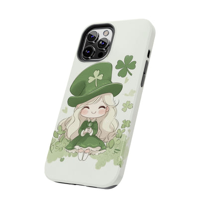 Sweet Clover Girl in Green - Tough Phone Case
