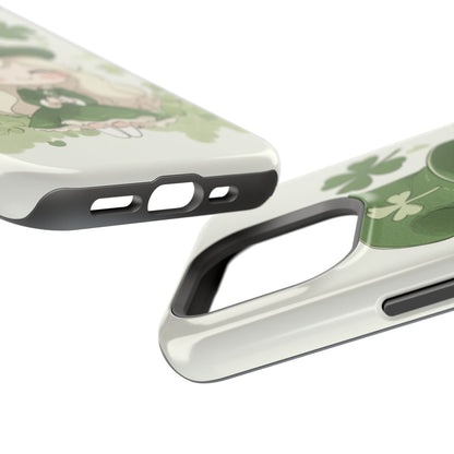 Sweet Clover Girl in Green - Magnetic Tough Phone Case