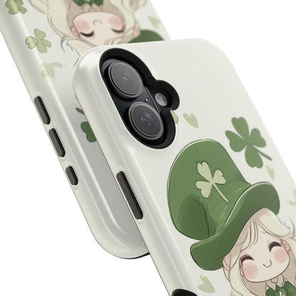 Sweet Clover Girl in Green - Magnetic Tough Phone Case