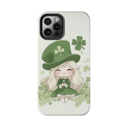 Sweet Clover Girl in Green - Tough Phone Case