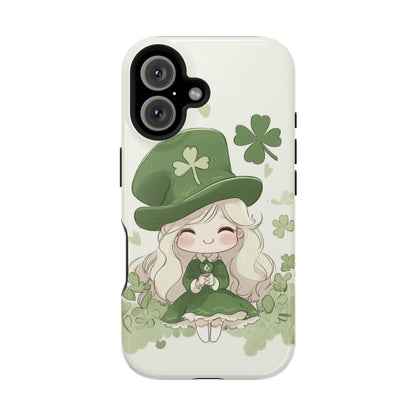 Sweet Clover Girl in Green - Magnetic Tough Phone Case