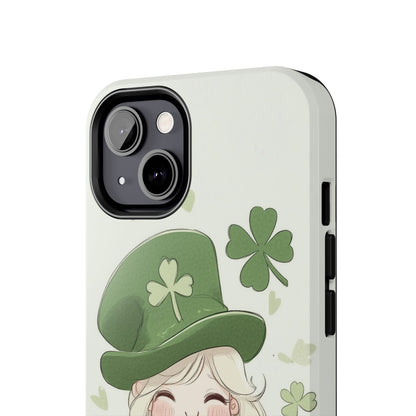 Sweet Clover Girl in Green - Tough Phone Case