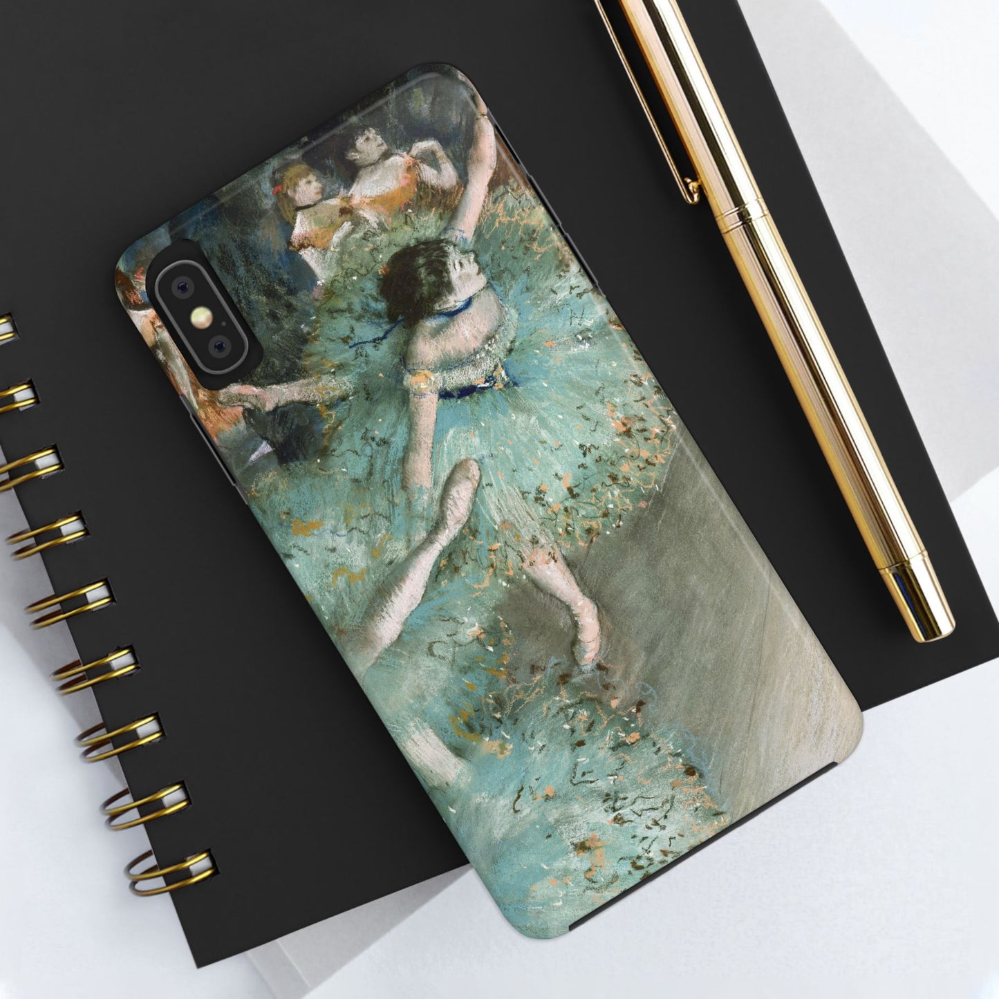 The Green Dancers by Edgar Degas - Tough Phone Case