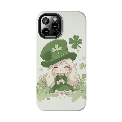 Sweet Clover Girl in Green - Tough Phone Case