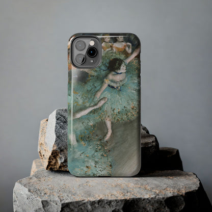 The Green Dancers by Edgar Degas - Tough Phone Case