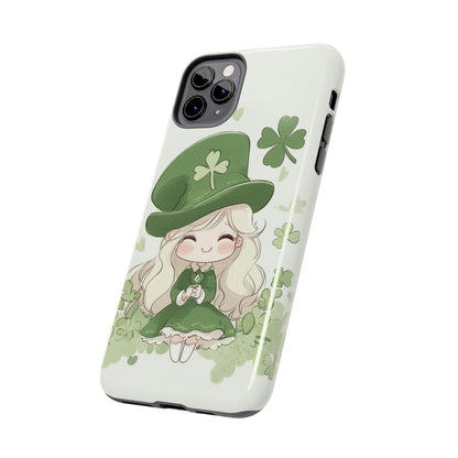 Sweet Clover Girl in Green - Tough Phone Case