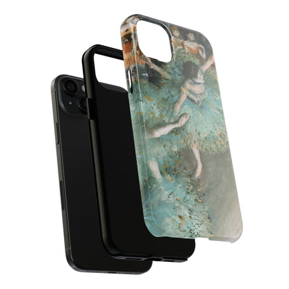 The Green Dancers by Edgar Degas - Tough Phone Case