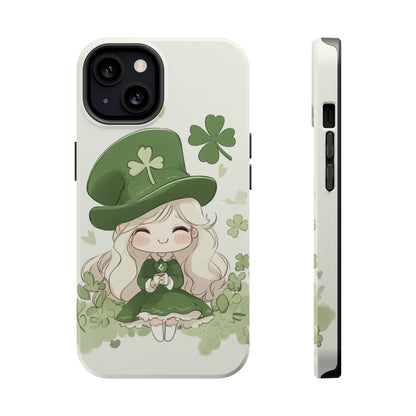 Sweet Clover Girl in Green - Magnetic Tough Phone Case