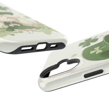 Sweet Clover Girl in Green - Magnetic Tough Phone Case