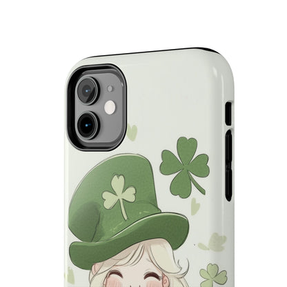 Sweet Clover Girl in Green - Tough Phone Case