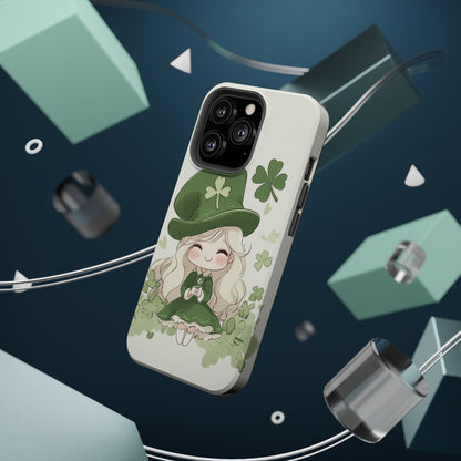 Sweet Clover Girl in Green - Magnetic Tough Phone Case