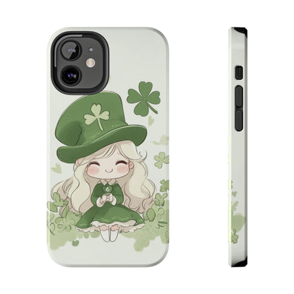 Sweet Clover Girl in Green - Tough Phone Case